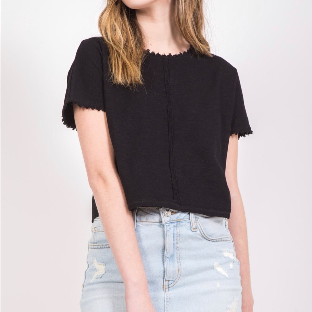 Crop Top with beaded trim